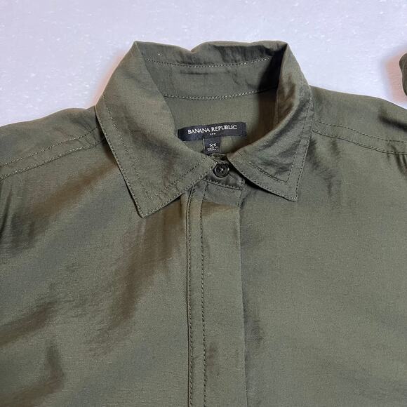 Banana Republic Long Sleeve Ankle Length Jumpsuit Size XS Casual Utility - Picture 5 of 10